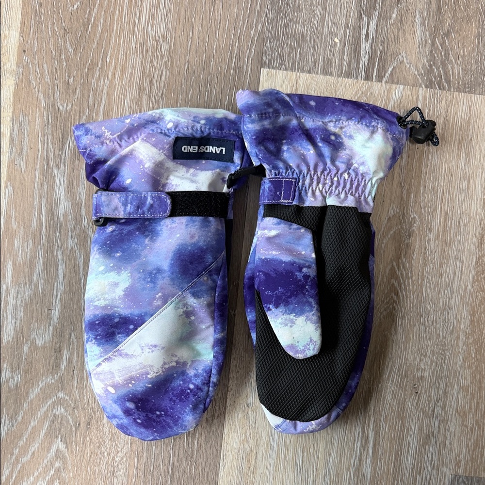 Lands' End Purple Mittens